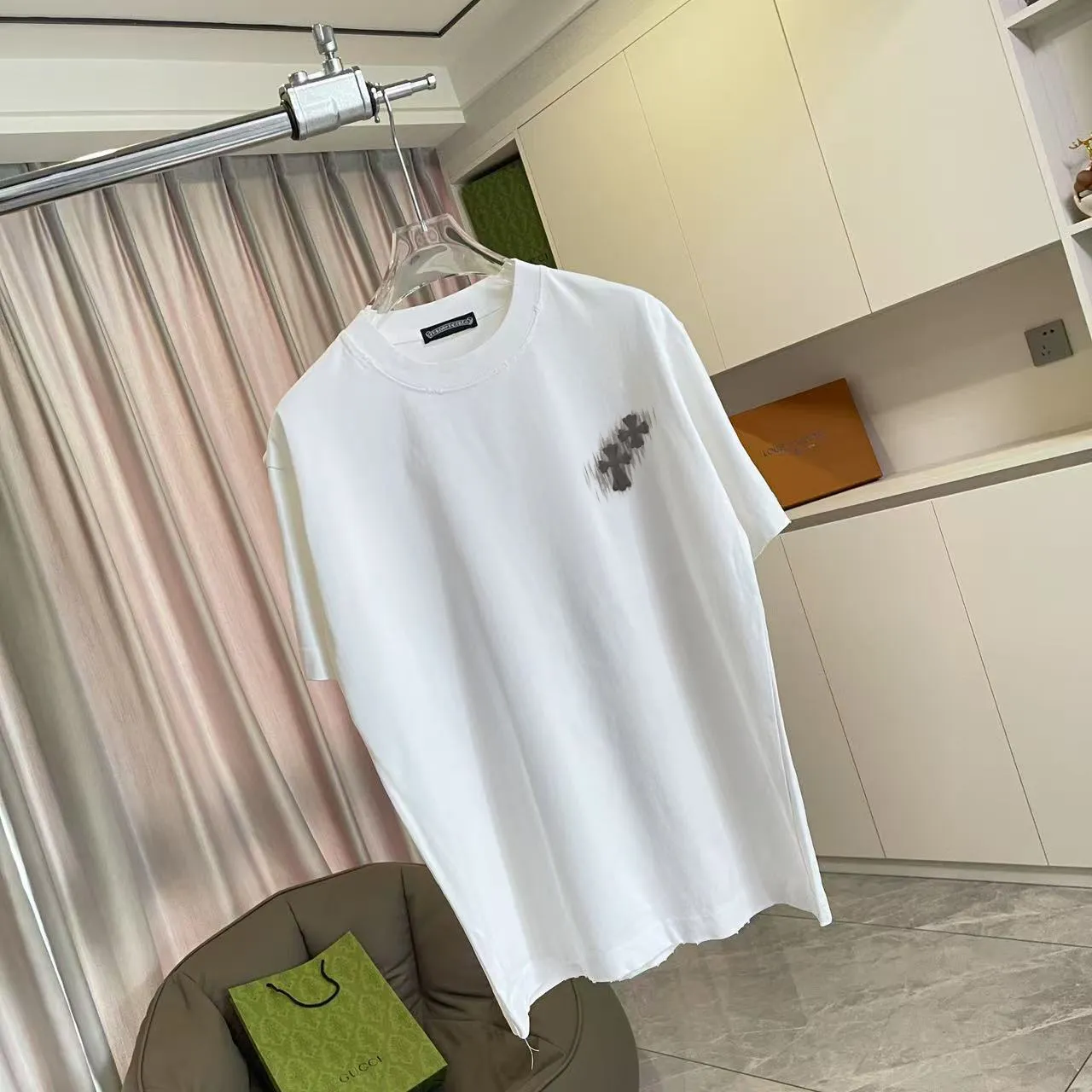 ch *2026 New Arrival t g Same Style Size：S M L XL XXL ：Black White Gray